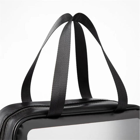 PU Women Travel Storage Bag Toiletry Organize Waterproof PVC Cosmetic Bag Portable Transparent MakeUp Bag Female Wash Bag