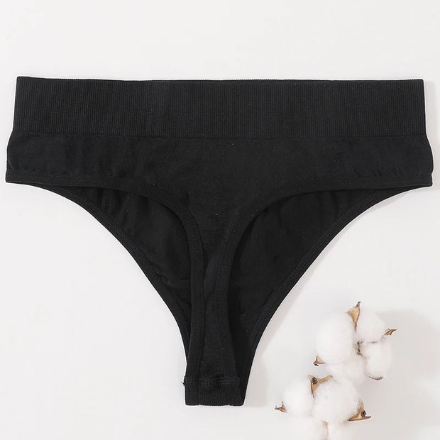 1PC/2PCS Women Panties High Waist Sexy Thongs Bodyshaper High-Leg Panty Female Underpant Fitness Underwear Seamless Panties