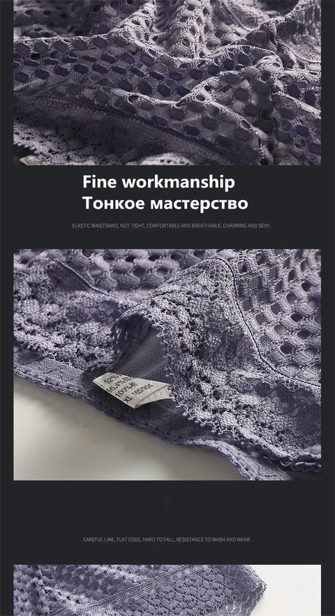 Underwear women plus size sexy  lingerie hollow lace lenceria sensual mujer ladies panties briefs ropa interior mujer tanga new