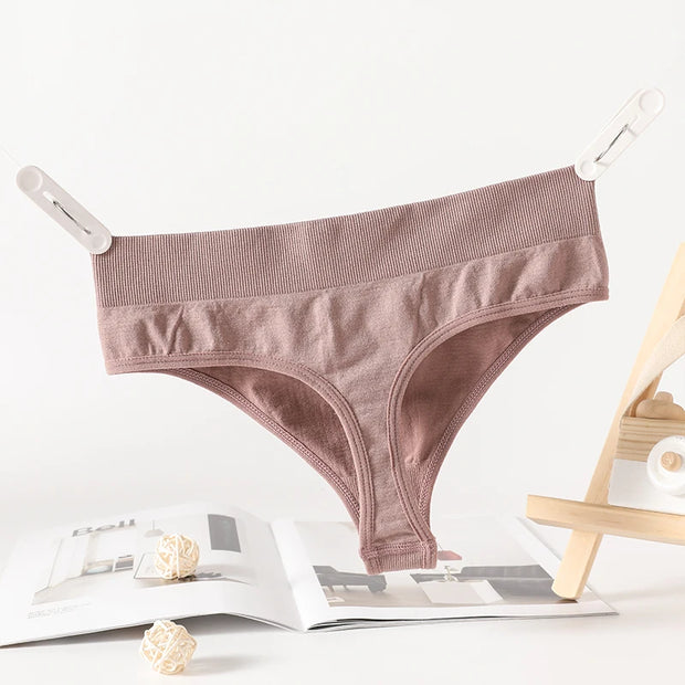 1PC/2PCS Women Panties High Waist Sexy Thongs Bodyshaper High-Leg Panty Female Underpant Fitness Underwear Seamless Panties