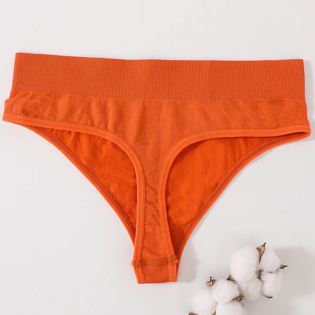 1PC/2PCS Women Panties High Waist Sexy Thongs Bodyshaper High-Leg Panty Female Underpant Fitness Underwear Seamless Panties