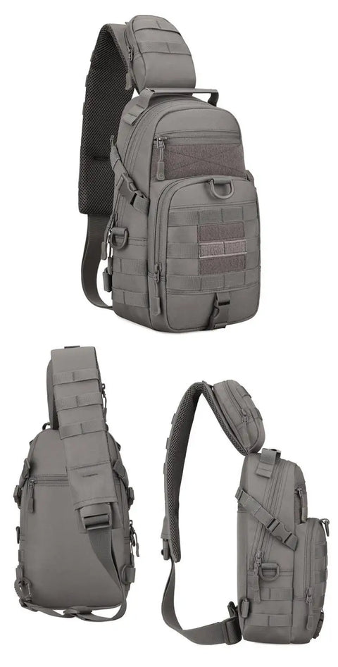 Tactical Shoulder Bag Waterproof Oxford Chest Bag Outdoor Sports Sling Backpack for Hunting Hiking Camping