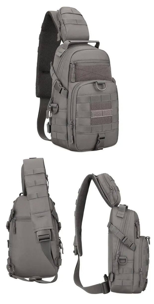 Tactical Shoulder Bag Waterproof Oxford Chest Bag Outdoor Sports Sling Backpack for Hunting Hiking Camping