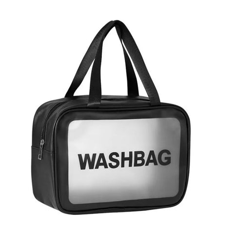 PU Women Travel Storage Bag Toiletry Organize Waterproof PVC Cosmetic Bag Portable Transparent MakeUp Bag Female Wash Bag