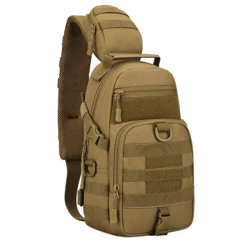 Tactical Shoulder Bag Waterproof Oxford Chest Bag Outdoor Sports Sling Backpack for Hunting Hiking Camping