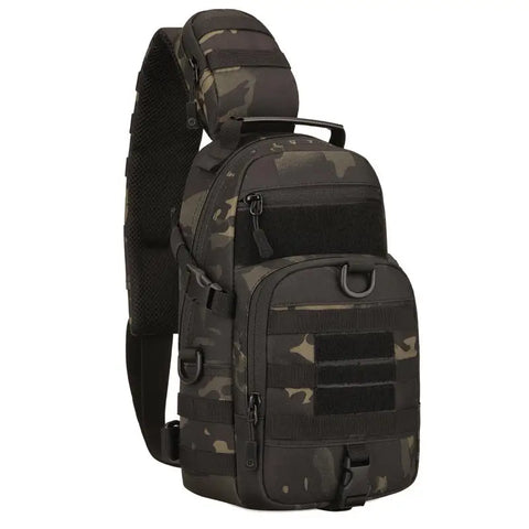 Tactical Shoulder Bag Waterproof Oxford Chest Bag Outdoor Sports Sling Backpack for Hunting Hiking Camping