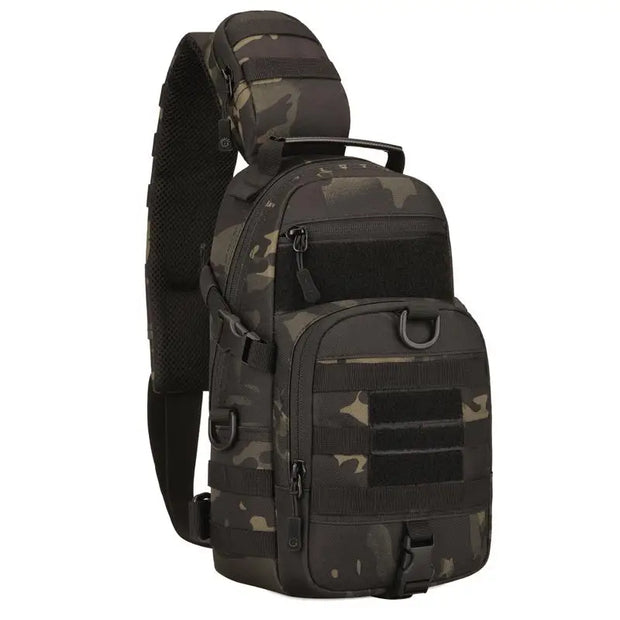 Tactical Shoulder Bag Waterproof Oxford Chest Bag Outdoor Sports Sling Backpack for Hunting Hiking Camping