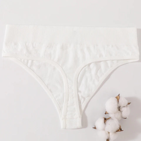 1PC/2PCS Women Panties High Waist Sexy Thongs Bodyshaper High-Leg Panty Female Underpant Fitness Underwear Seamless Panties