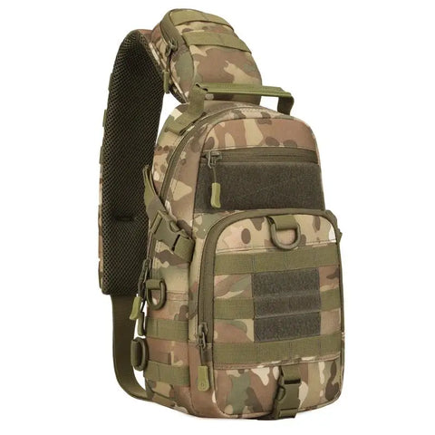 Tactical Shoulder Bag Waterproof Oxford Chest Bag Outdoor Sports Sling Backpack for Hunting Hiking Camping