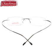 Chashma Brand Titanium Reading Glasses Super Light Myopia Optical Prescription Glasses Frame for Male and Female