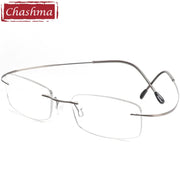 Chashma Brand Titanium Reading Glasses Super Light Myopia Optical Prescription Glasses Frame for Male and Female