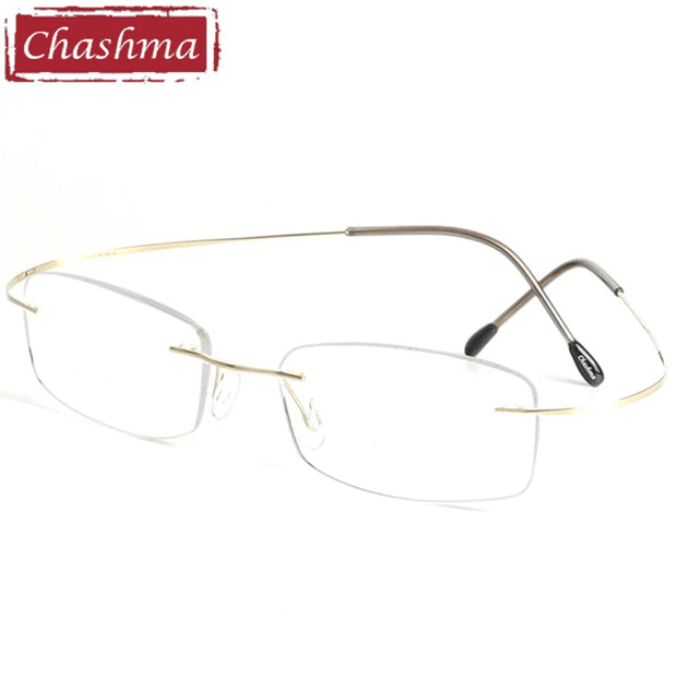 Chashma Brand Titanium Reading Glasses Super Light Myopia Optical Prescription Glasses Frame for Male and Female