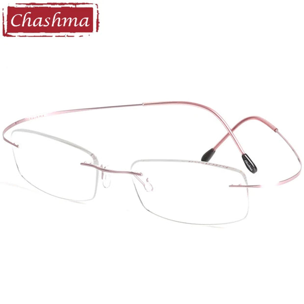 Chashma Brand Titanium Reading Glasses Super Light Myopia Optical Prescription Glasses Frame for Male and Female