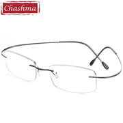 Chashma Brand Titanium Reading Glasses Super Light Myopia Optical Prescription Glasses Frame for Male and Female