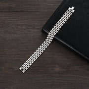 Luxury Gold Color Stainless Steel Bracelet 200mm Wristband Men Jewelry Bracelets Bangles Gift for Him (JewelOra BA101608)