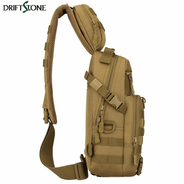 Tactical Shoulder Bag Waterproof Oxford Chest Bag Outdoor Sports Sling Backpack for Hunting Hiking Camping