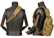 Tactical Shoulder Bag Waterproof Oxford Chest Bag Outdoor Sports Sling Backpack for Hunting Hiking Camping