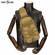 Tactical Shoulder Bag Waterproof Oxford Chest Bag Outdoor Sports Sling Backpack for Hunting Hiking Camping