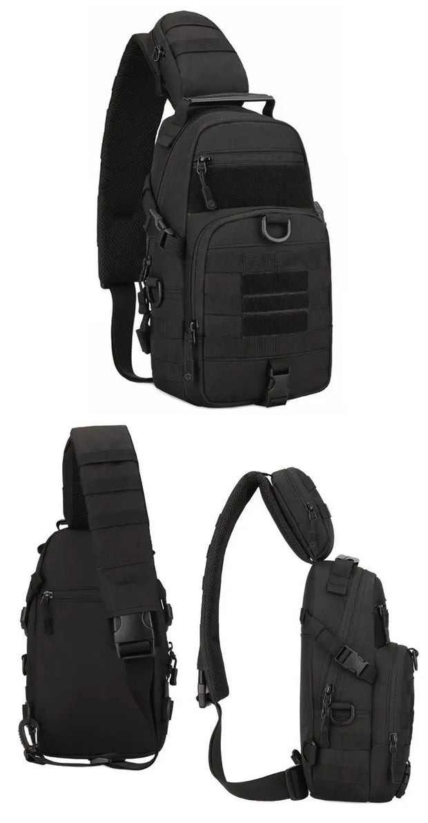 Tactical Shoulder Bag Waterproof Oxford Chest Bag Outdoor Sports Sling Backpack for Hunting Hiking Camping