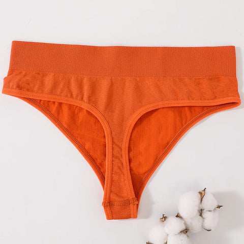 1PC/2PCS Women Panties High Waist Sexy Thongs Bodyshaper High-Leg Panty Female Underpant Fitness Underwear Seamless Panties