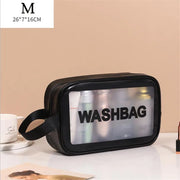 PU Women Travel Storage Bag Toiletry Organize Waterproof PVC Cosmetic Bag Portable Transparent MakeUp Bag Female Wash Bag