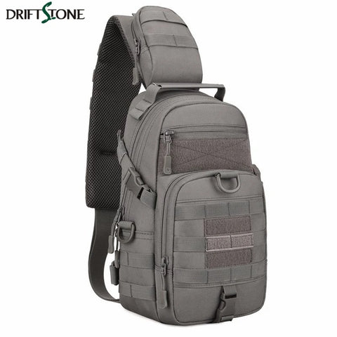 Tactical Shoulder Bag Waterproof Oxford Chest Bag Outdoor Sports Sling Backpack for Hunting Hiking Camping