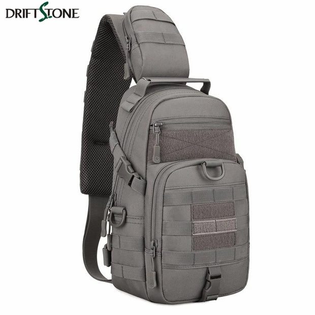 Tactical Shoulder Bag Waterproof Oxford Chest Bag Outdoor Sports Sling Backpack for Hunting Hiking Camping