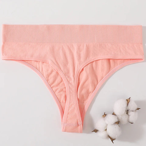 1PC/2PCS Women Panties High Waist Sexy Thongs Bodyshaper High-Leg Panty Female Underpant Fitness Underwear Seamless Panties