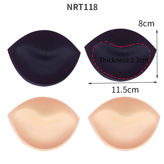 1/2/3 Pair Yoga Clothing Push Up Bra Padding Chest Enhancers Bra Foam Insert Chest Cup Intimates Accessories Sponge Bra Pads