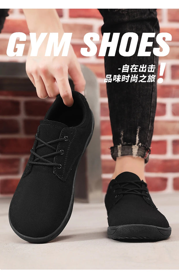 Wide Toe Men Barefoot Shoes Minimalist Sneakers Comfortable Casual Sports Shoe Non-slip Male Flat Loafers Outdoor Walking Shoes