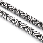 8mm Singular Byzantine Chain Bracelet & Necklace - Stainless Steel 316L - KB170399-KJX
