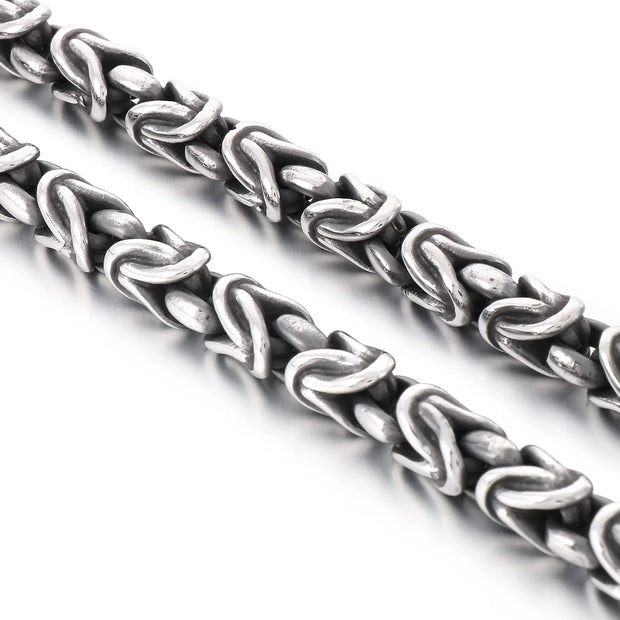 8mm Singular Byzantine Chain Bracelet & Necklace - Stainless Steel 316L - KB170399-KJX