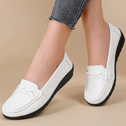 Woman Shoes 2025 New Soft Leather Flat Shoes Women's Loafers Flats Casual Shoes Women Footwear Female White Zapatos De Mujer