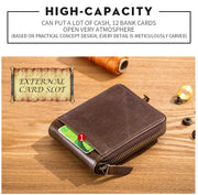 BULLCAPTAIN Brand Men's Wallet Genuine Leather Purse Male Rfid Wallet Multifunction Storage Bag Coin Purse Wallet's Card Bags