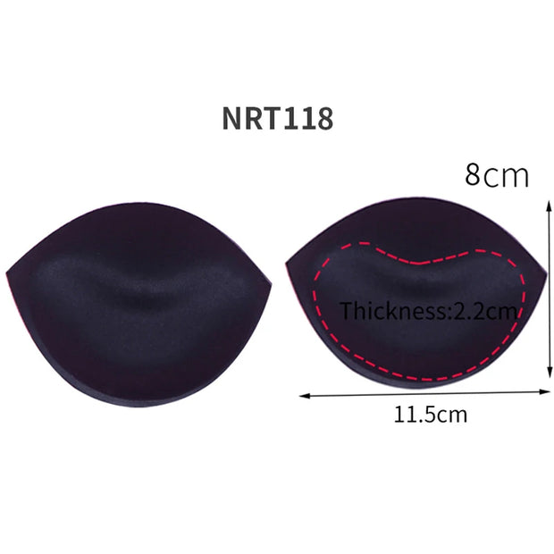 1/2/3 Pair Yoga Clothing Push Up Bra Padding Chest Enhancers Bra Foam Insert Chest Cup Intimates Accessories Sponge Bra Pads