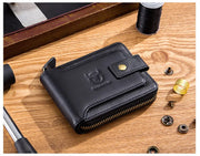 BULLCAPTAIN Brand Men's Wallet Genuine Leather Purse Male Rfid Wallet Multifunction Storage Bag Coin Purse Wallet's Card Bags