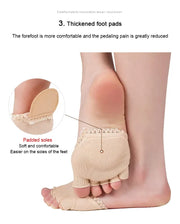 1 pair Five toes forefoot pads women's high heels wear half socks comfortable lace invisible socks foot pain care products
