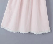 2023 Sexy Pink Spliced Embroidery Lace Deep V neck Mini Sling Dress Women Adjust Bow Ribbon Back Backless Party Robe Holiday
