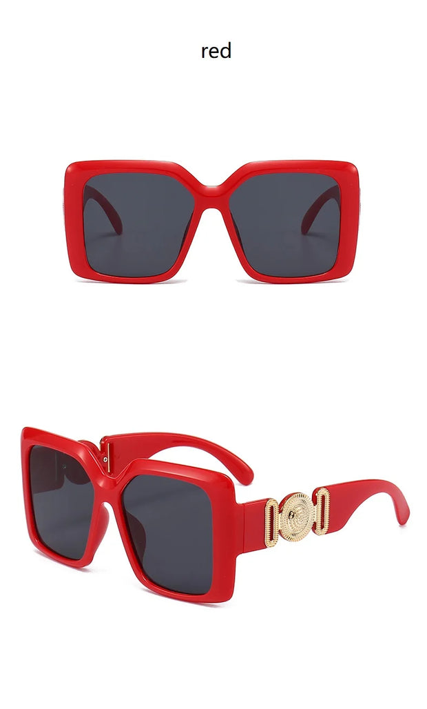 INS Popular Square Sunglasses Women Luxury Retro Brand Men Trending Travel Sun Glasses Female Shades UV400 Oculus