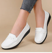 Woman Shoes 2025 New Soft Leather Flat Shoes Women's Loafers Flats Casual Shoes Women Footwear Female White Zapatos De Mujer