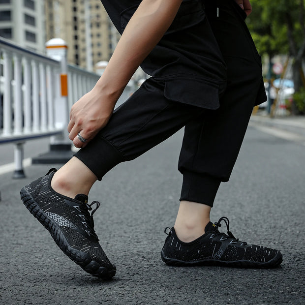 Wide Toe Zero Barefoot Shoes Mens Minimalist Water Shoes Breathable for Walking Rock Climbing Wrestling Trail Running Sneakers