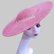 40CM Big Fascinators Base Wedding Millinery Supplies DIY Hair Accessories Hat Women Kentucky Derby Large Fascinator Base