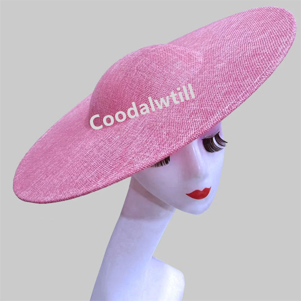 40CM Big Fascinators Base Wedding Millinery Supplies DIY Hair Accessories Hat Women Kentucky Derby Large Fascinator Base