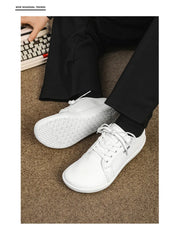 Men's Wide-toe Barefoot Shoes Lightweight Soft-soled Casual Walking Minimalist Breathable Artificial Leather Low-top Sneakers