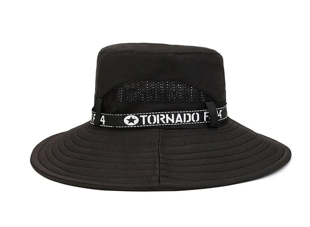 New Hot Selling Spring Summer Bucket Hat Men's Solid Color Big Brim Sun Hat Women's Folding Fishing Mountaineering Outdoor Hat