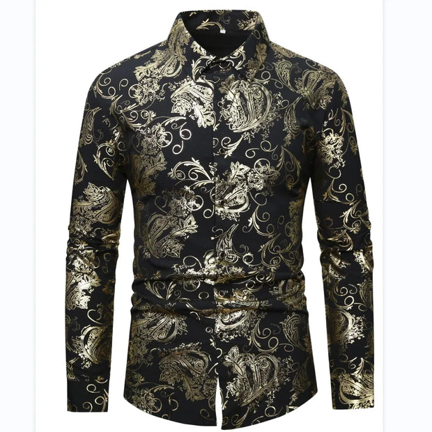 FGKKS 2024 Casual Shirt For Men Printed Fashion Breathable Trend Top High Quality Design Hot Street Wear Shirt Male