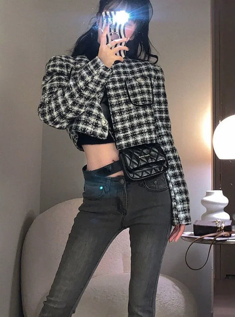 Flare Gray Pants for Woman Bell Bottom Women's Jeans Flared with Pockets Trousers Low Rise Waist 2000s Y2k Good Quality R Summer