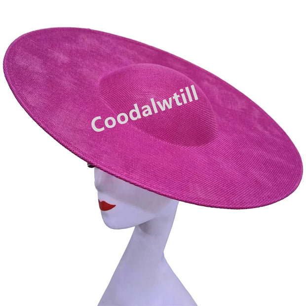 40CM Big Fascinators Base Wedding Millinery Supplies DIY Hair Accessories Hat Women Kentucky Derby Large Fascinator Base