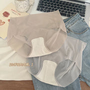 Summer Ice Silk Seamless Underwear Ladies Summer Ultra-thin Sense Quick-drying Pants 3D Peach Hip Fitness Briefs Panties