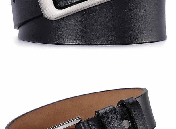 Plus Size 105 110 120 130 140 150 160 170cm Belt for Men Women Genuine leather Alloy Metal Pin Buckle Waist Betls Straps 2023